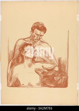 Munch Someone 'Two People' by Edvard Munch portrays a couple, their body language ...