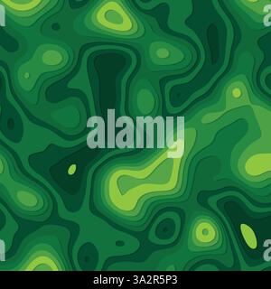 green papercut abstract background Stock Vector
