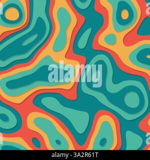 colorful papercut abstract background Stock Vector