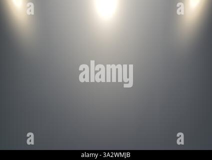 soft gray gradient background with warm spotlights shining from the corners, creating a dramatic stage-like glow. modern, elegant, and creative design Stock Vector