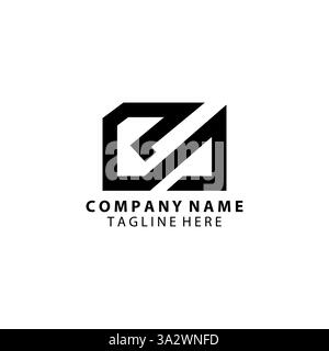 initial RA monogram modern logo design vector Stock Vector