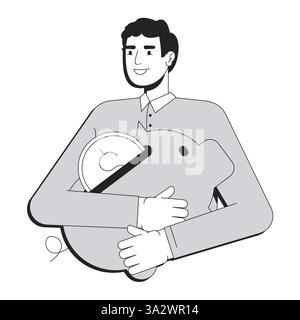 Personal money line conceptual illustration Stock Vector