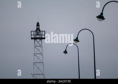 street lamp on a white background Stock Photo