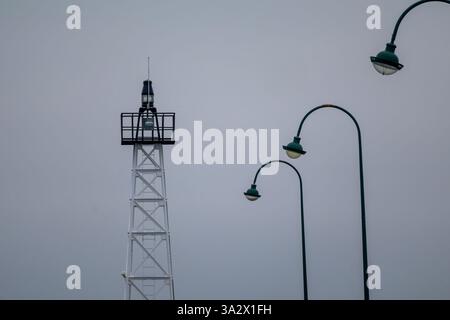 street lamp on a white background Stock Photo