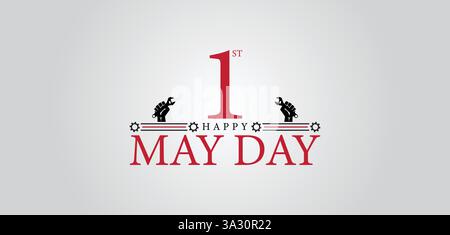 May Day Festivities A Time for Celebration and Unity Stock Vector
