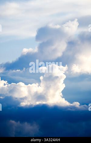Dark clouds close-up. Cloudy sky. Stock Photo