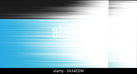 Black, White, Light Blue and Turquoise Bright Linear Striped Gradient Shapes, Motion Blurs: A Clean, Sleek and Dynamic Vertical Contrast, Abstract Cre Stock Vector
