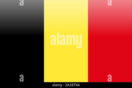 Belgium country national flag vector design Stock Vector