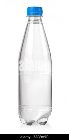 Studio shot of refreshing water in a clear plastic bottle, perfect for conveying purity and hydration Stock Photo