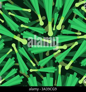 Leek isolated pattern seamless. Fresh vegetable herbaceous plant in cartoon style background Stock Vector