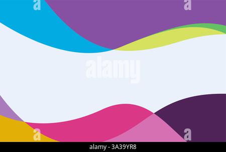 Abstract fun color pattern background. Vector liquid fluid colors pattern for cover background design Stock Vector