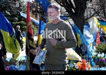 Kyiv, Ukraine. 14 March, 2025. Ukrainian President Volodymyr Zelenskyy ...