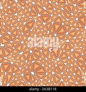 Pattern of triangle shapes. Compact triangles size. Multiple repeated inner triangles. One tone colored style. Repeatable pattern. Stock Vector