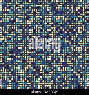 Geometric background. Circles in multiple colors. Neutral, Earthy, Green, Brown, Blue. Pleasant vector illustration. Stock Vector