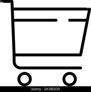 Shopping Cart Vector Icon Design Stock Vector