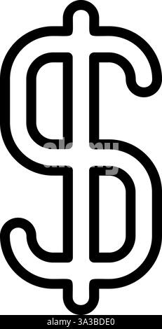 Dollar Sign Vector Icon Design Stock Vector