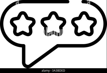 Customer Review Star Vector Icon Design Stock Vector