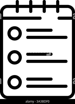 Shopping List Vector Icon Design Stock Vector
