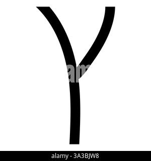 Greek letter gamma letter gamma for scientific mathematical formulas Stock Vector