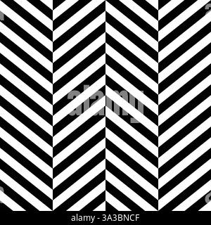 Geomatrical black white diagonal lines seamless background Stock Vector