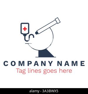 new medical logo design Stock Vector