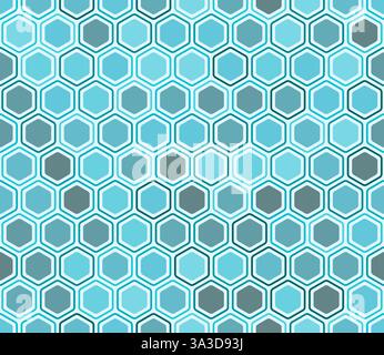 Rounded Hex Pattern Hexagon Pattern. Bold rounded hexagons mosaic pattern. Hexagon cells ...