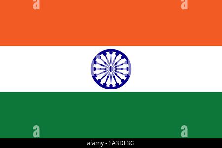 National flag of India. Indian country flag banner background vector illustration design Stock Vector