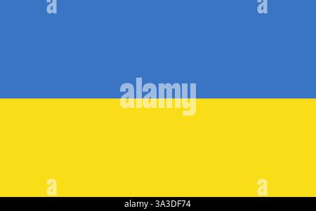 National flag of Ukraine country. Ukraine flag banner vector illustration design Stock Vector