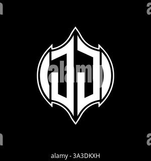 JJ Unique modern flat abstract geometric initials vector letter logo design. JJ monogram logo. Stock Vector