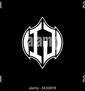 IJ Unique modern flat abstract geometric initials vector letter logo design. IJ monogram logo. Stock Vector