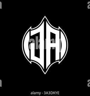 JA Unique modern flat abstract geometric initials vector letter logo design. JA monogram logo. Stock Vector