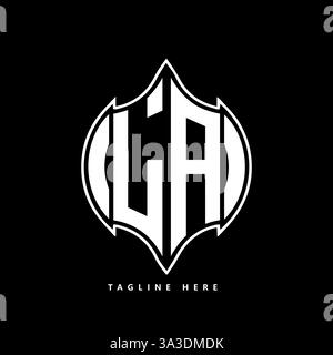 LA Unique modern flat abstract geometric initials vector letter logo design. LA monogram logo. Stock Vector