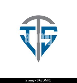 ITS Unique modern flat abstract geometric initials vector letter logo design. ITS monogram logo. Stock Vector