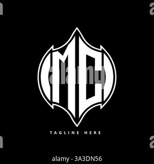 MC Unique modern flat abstract geometric initials vector letter logo design. MC monogram logo. Stock Vector