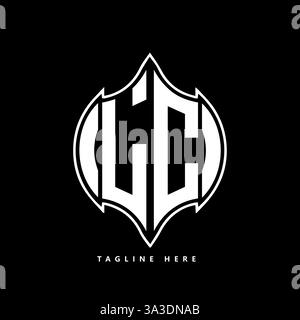 LC Unique modern flat abstract geometric initials vector letter logo design. LC monogram logo. Stock Vector