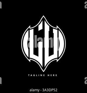 LU Unique modern flat abstract geometric initials vector letter logo design. LU monogram logo. Stock Vector