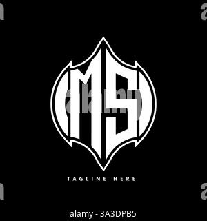 MS Unique modern flat abstract geometric initials vector letter logo design. MS monogram logo. Stock Vector