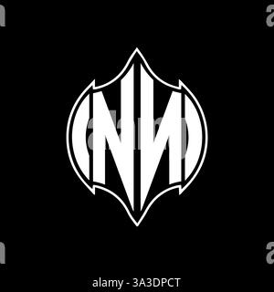 NN Unique modern flat abstract geometric initials vector letter logo design. NN monogram logo. Stock Vector