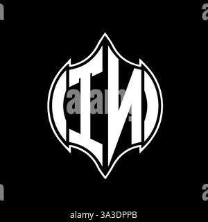 TN Unique modern flat abstract geometric initials vector letter logo design. TN monogram logo. Stock Vector