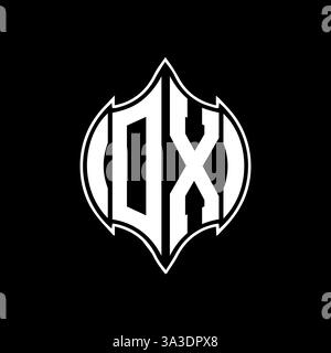 OX Unique modern flat abstract geometric initials vector letter logo design. OX monogram logo. Stock Vector