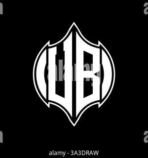 UB Unique modern flat abstract geometric initials vector letter logo design. UB monogram logo. Stock Vector