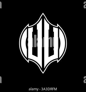 UU Unique modern flat abstract geometric initials vector letter logo design. UU monogram logo. Stock Vector