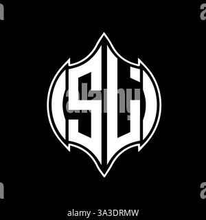 SL Unique modern flat abstract geometric initials vector letter logo design.SL monogram logo. Stock Vector