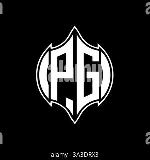 PG Unique modern flat abstract geometric initials vector letter logo design. PG monogram logo. Stock Vector