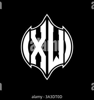 XW Unique modern flat abstract geometric initials vector letter logo design. XW monogram logo. Stock Vector