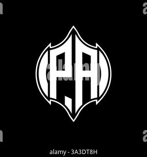 PA Unique modern flat abstract geometric initials vector letter logo design. PA monogram logo. Stock Vector