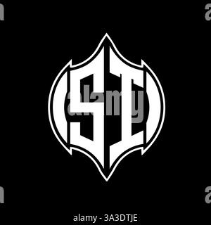 ST Unique modern flat abstract geometric initials vector letter logo design. ST monogram logo. Stock Vector