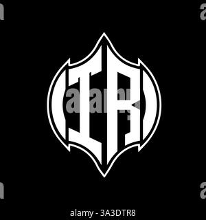 TR Unique modern flat abstract geometric initials vector letter logo design. TR monogram logo. Stock Vector
