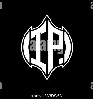 TP Unique modern flat abstract geometric initials vector letter logo design. Stock Vector