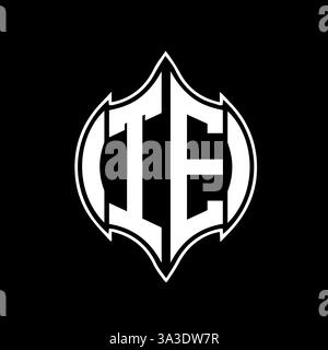 YH Unique modern flat abstract geometric initials vector letter logo design. Stock Vector
